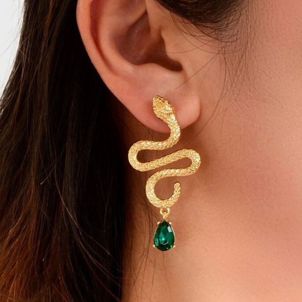Bohemian snake earring M169